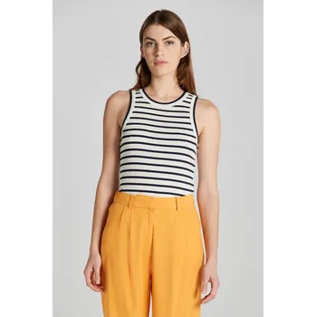 Dámské tričko TRIČKO GANT STRIPED TANK TOP EGGSHELL