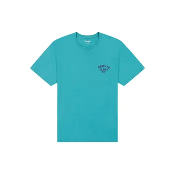 Pánské tričko Wrangler pánské triko 112362813 Tyrkysová L