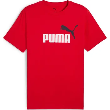 Pánské tričko Pánské Tričko s krátkým rukávem PUMA ESS 2 COLOR NO. 1 LOGO TEE 68470811 – Červená L