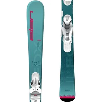 Sjezdové lyžování Sjezdové lyže Elan LIL FOX JRS + EL 7.5 GW 150 Tyrkysová, Růžová