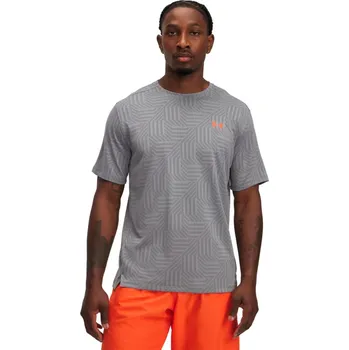 Pánské tričko Pánské sportovní tričko Under Armour UA Tech Vent Geotessa SS - šedé Velikost: M