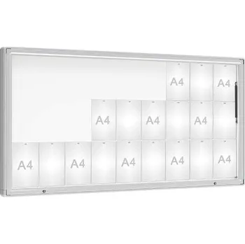 Informační tabulka Venkovní vitrína model 2000, 27 x A4, plexi, elox + doprava zdarma