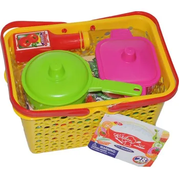 Nákupní košík + potřeby do kuchyňě 28 ks