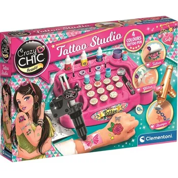 Odstranitelné tetování Clementoni - CRAZY CHIC Velké tetovací studio