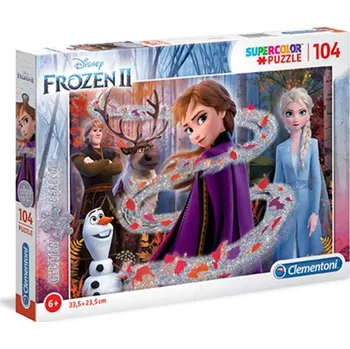 Panenka Clementoni - Puzzle Supercolor Glitter 104 Frozen 2