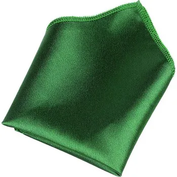 Látkový kapesník Saténový kapesníček do saka v krabičce - 19 (65) zelená irská