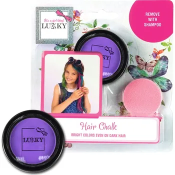 Doplněk pro panenku LUKKY křída na vlasy s aplikátorem, nachová