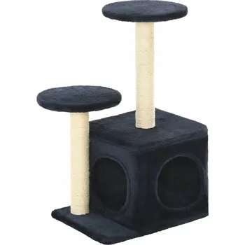 Bouda pro kočky modrá obdélníková 40 cm x 30 cm x 60 cm