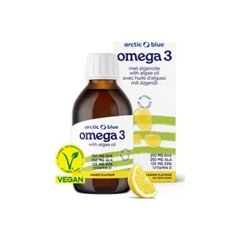Arctic blue Vegan Omega 3 Algae 150ml (Konopný olej + olej z mořské řasy + vitamín D 400IU)