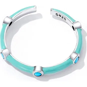 Prsten For Silver Jemný prsten s tyrkysem - Stříbro 925