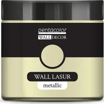 Výtvarná barva Pentart Lazurovací barva na zeď metallic WALL DECOR 500 ml PERLEŤOVÁ BÍLÁ