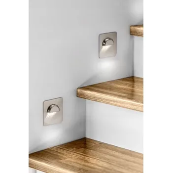 Bodové svítidlo Schodišťové svítidlo GTV 0,8 W integrovaný LED zdroj 7,5 cm bílé