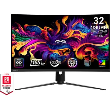 Monitor MSI MAG/321CUP/31,5"/QD-OLED/4K UHD/165Hz/0,03ms/Černá/3R