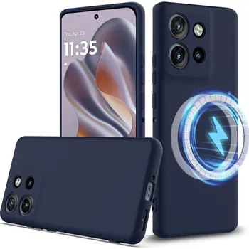 Pouzdro na mobilní telefon VSECHNONAMOBIL 102018 RUBBER MAGSAFE Silikonový kryt pro Motorola Moto Edge 60 Neo / 50 Neo / ThinkPhone 25 NAVY BLUE