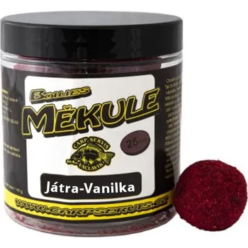Návnadová surovina Carp servis Václavík Boilies Měkule - 140 g/25 mm Příchuť: Játra vanilka