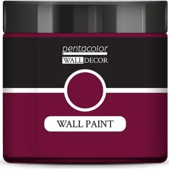 Speciální výtvarná barva Pentart Barva na zeď WALL DECOR 500 ml ZÁŘIVÁ ČERVENÁ