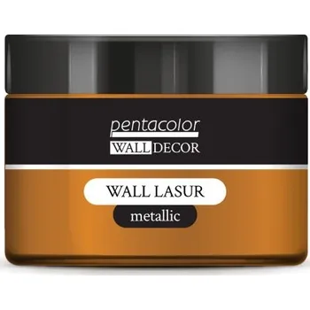 Vodová barva Pentart Lazurovací barva na zeď metallic WALL DECOR 150 ml BRONZOVÁ