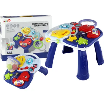 Hračka pro nejmenší Mamido Vzdělávací stoleček 2v1 s mořskými zvířaty a pianem