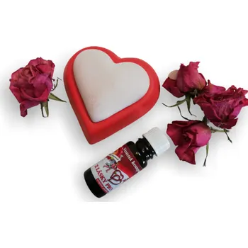 Vůně do bytu Vonnekameny.cz LENYK dárkový set vonný kámen srdce s miskou + olej z lásky pro tebe