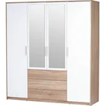 Szynaka-Meble Milo 02 dub sonoma/matná bílá