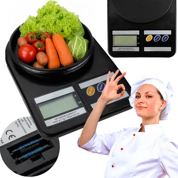 Kuchyňská váha Kuchyňská váha Glimmerstone LCD 5kg/1g černá 5 kg