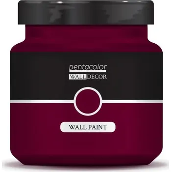 Samolepící dekorace Pentart Barva na zeď WALL DECOR 1000 ml ZÁŘIVÁ ČERVENÁ