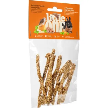 Krmivo pro hlodavce Little One ochucene vetvicky s pastinakem a dyni 35g