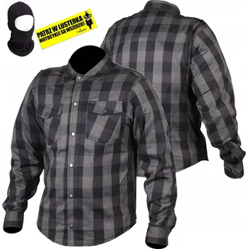 Moto bunda MOTOCYKLOVÁ KOŠILE s KEVLAREM šedo-černá