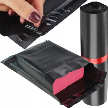 Obálka PLASTOVÉ OBÁLKY ČERNÉ 550x700mm 50 Ks FÓLIOVÁ OBÁLKA XXL