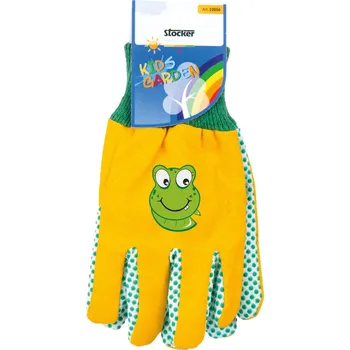 Pracovní rukavice Rukavice dětské Stocker růžové žlté, Pracovní rukavice