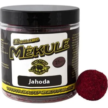 Návnadová surovina Carp servis Václavík Boilies Měkule - 140 g/25 mm Příchuť: Jahoda
