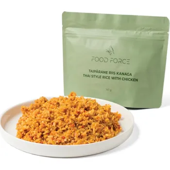 Speciální výživa Dehydrované jedlo Food Force Rýže na thajský způsob s kuřecím masem