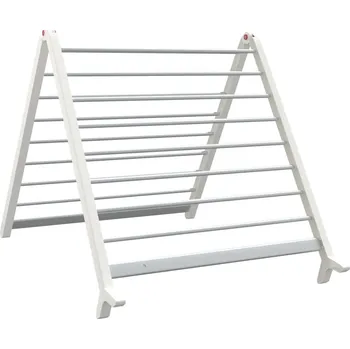 Sušák na prádlo Rozkládací sušák na vanu 154602 stříbrný 