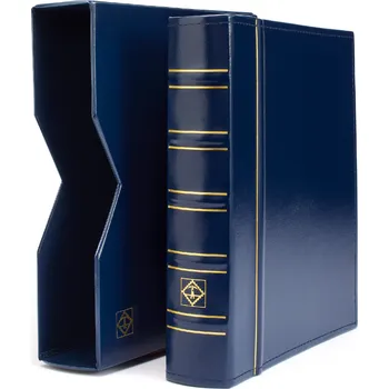 Obal pro sběratelský předmět Leuchtturm OPTIMA Classic album s kazetou a 10 listy Barva: Modrá