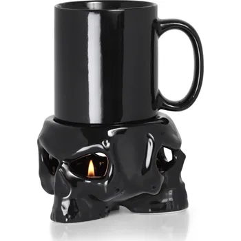 Šálek Gotika z Alchemy England - Hrnek s ohřívačem Skull - Žádný - černá