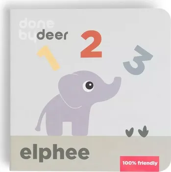 plyšák DONE BY DEER aktivní knížka Elpee Couting mix barev