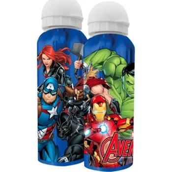 Filmová hudba Avengers hliníková lahev modrá 500 ml