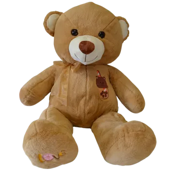 Hračka Medvěd se stuhou hnědý 60 cm