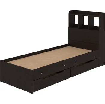 Dětská postel Slevadoma Dětská postel SONYA-7, 80 x 190 cm, se zásuvkami a regály Barva: wenge