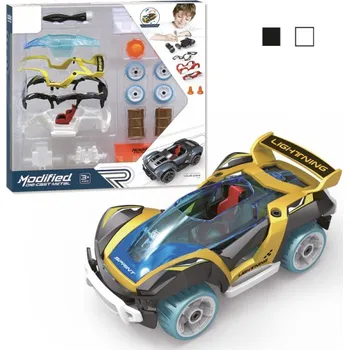 autíčko 1:32 Stavebnice Auto 17ks - žluté