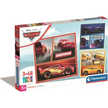 Puzzle Clementoni - Puzzle 3x48 Square Disney Cars