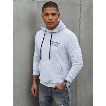 Pánské oblečení Pánská mikina DSTREET SVĚTLE ŠEDÁ XL