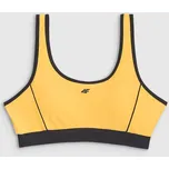 Dámské plavky 4F horní díl 4FWSS25UBKTF077 YELLOW L