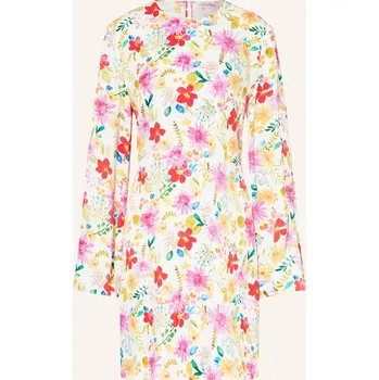 Dámské šaty Mrs & Hugs Dámské Saténové Šaty, režná / růžová / červená, 36