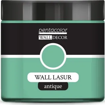 Výtvarná barva Pentart Lazurovací barva na zeď antique WALL DECOR 500 ml PATINA ZELENÁ
