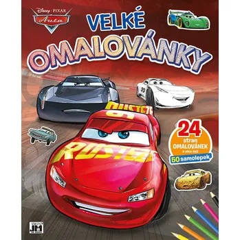 omalovánky JIRI MODELS Omalovánky velké se samolepkami Auta (Cars) | 38