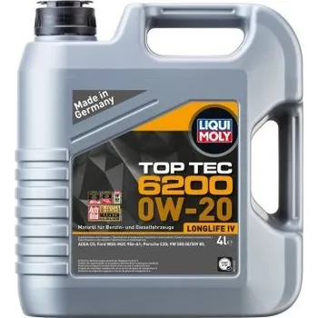 Motorový olej Motorový olej Liqui Moly Top Tec 6200 0W-20, 4L