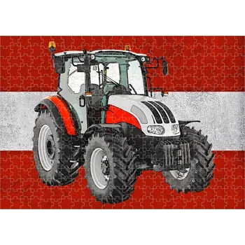 Puzzle puzzle s traktorem Steyr 4095 300 dílků
