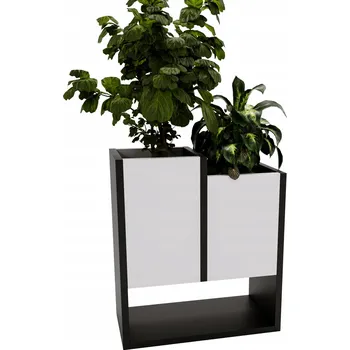 Květináč Květináč Karo D stojací na květiny domů loft květináč Bílý