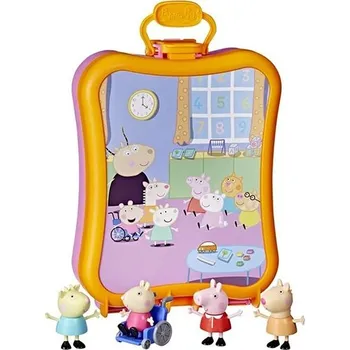 Figurka Prasátko Peppa Sada 4 figurek s kufříkem